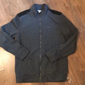 Calvin Klein Gray Zip-Up Jacket Mens Size Medium